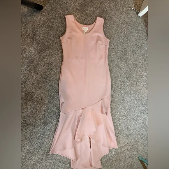 Enfocus Studio Blush Asymmetrical Dress - Picture 2 of 4